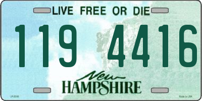 NH license plate 1194416