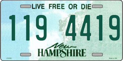 NH license plate 1194419
