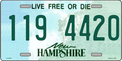 NH license plate 1194420