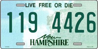 NH license plate 1194426