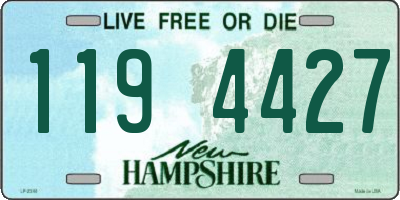 NH license plate 1194427