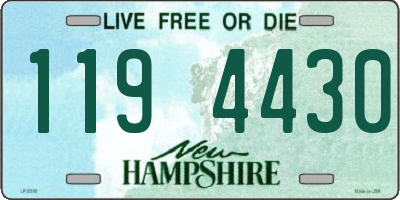 NH license plate 1194430