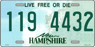 NH license plate 1194432