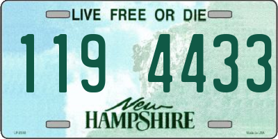 NH license plate 1194433