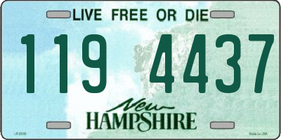 NH license plate 1194437