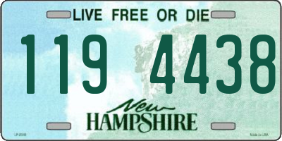 NH license plate 1194438