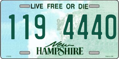 NH license plate 1194440