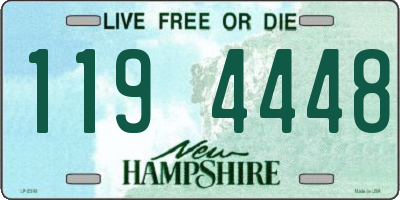 NH license plate 1194448