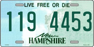 NH license plate 1194453
