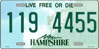 NH license plate 1194455