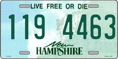 NH license plate 1194463