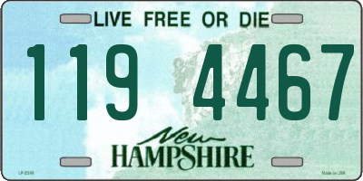 NH license plate 1194467