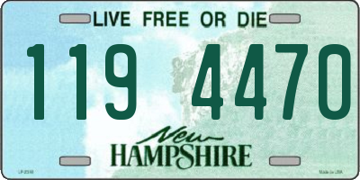NH license plate 1194470