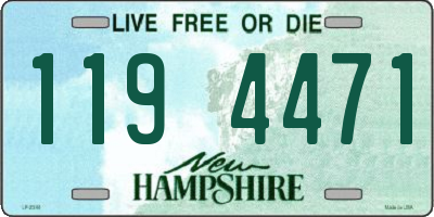 NH license plate 1194471