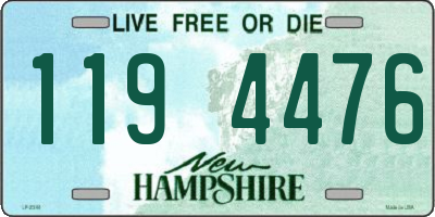 NH license plate 1194476
