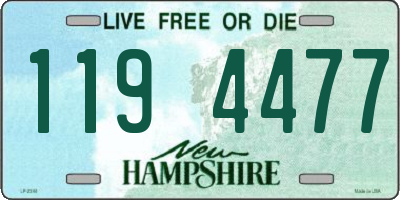 NH license plate 1194477
