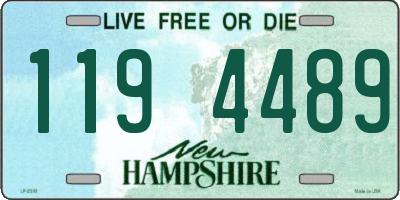 NH license plate 1194489