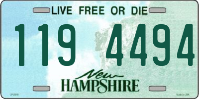 NH license plate 1194494