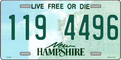 NH license plate 1194496