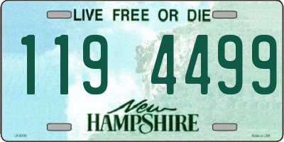 NH license plate 1194499