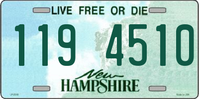 NH license plate 1194510