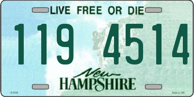 NH license plate 1194514