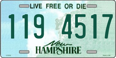 NH license plate 1194517