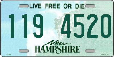 NH license plate 1194520