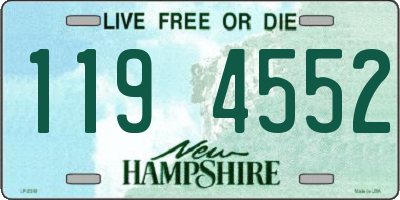 NH license plate 1194552