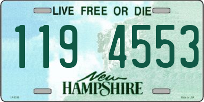 NH license plate 1194553