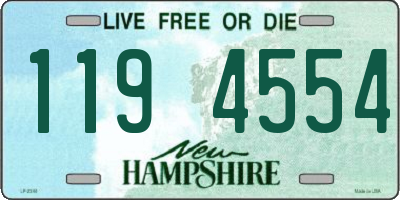 NH license plate 1194554