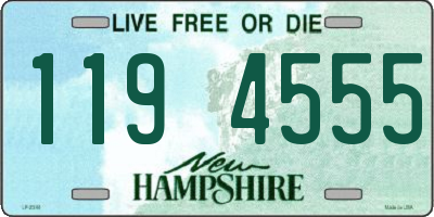 NH license plate 1194555