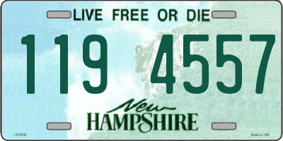 NH license plate 1194557
