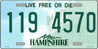 NH license plate 1194570