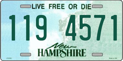 NH license plate 1194571