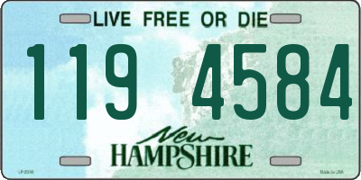 NH license plate 1194584