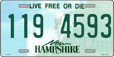 NH license plate 1194593