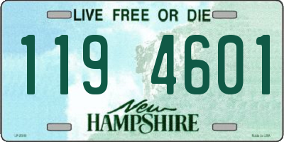 NH license plate 1194601