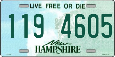 NH license plate 1194605