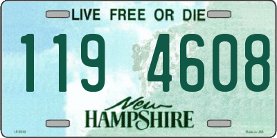 NH license plate 1194608