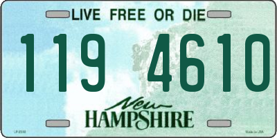 NH license plate 1194610