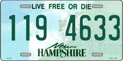 NH license plate 1194633