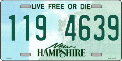 NH license plate 1194639