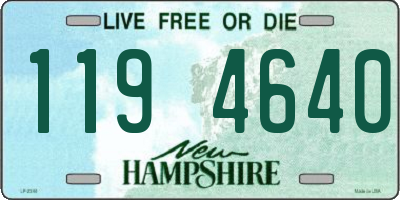 NH license plate 1194640