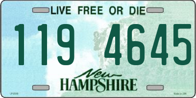 NH license plate 1194645