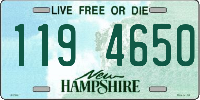 NH license plate 1194650