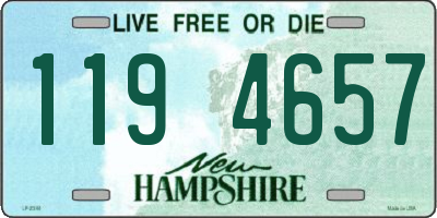 NH license plate 1194657