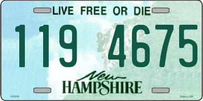 NH license plate 1194675