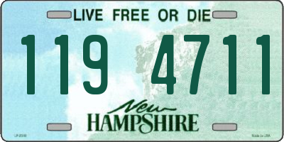 NH license plate 1194711