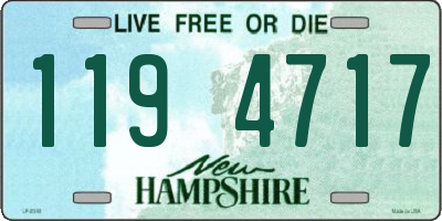 NH license plate 1194717
